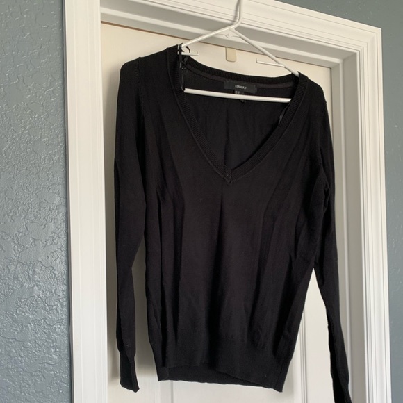 Black Vneck Sweater - Picture 1 of 2
